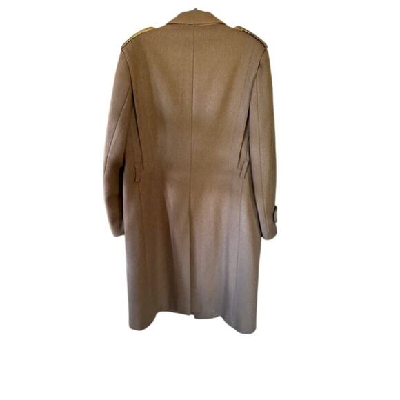 Vintage The American Male Wool Military-Style Overcoat Double-Breasted Size 46 - Picture 5 of 8